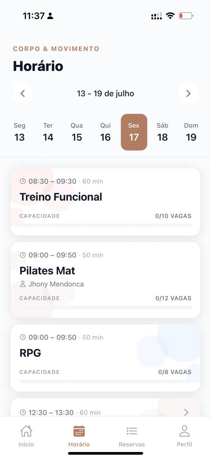 Horarios